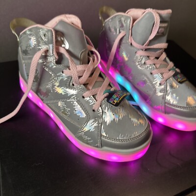 High Top Youth Skechers Light Up Shoes Skechers Kids S Lights
