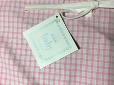 NWT Yves Delorme Paris Baby PILLOW COVER PINK check 100 MSRP Girl Decor NEW 12"