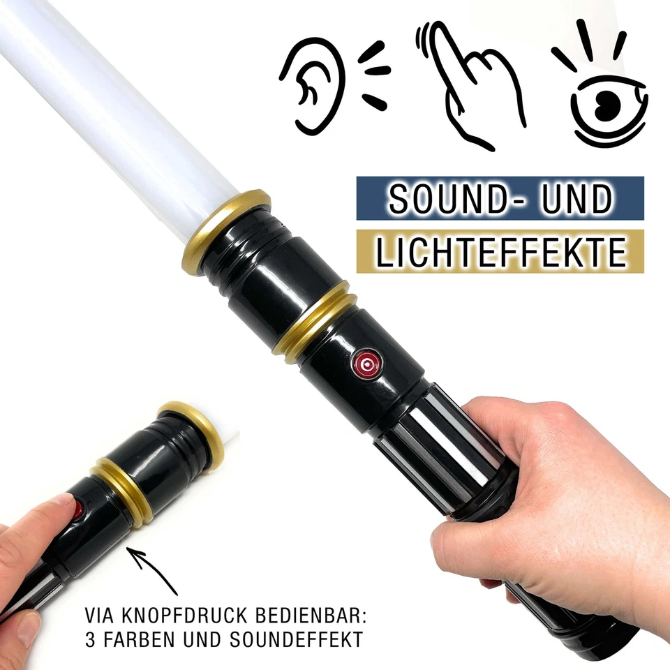 Lichtschwert Licht & Sound 80cm Schwert Ninja Laserschwert LED Leuchtschwert - Bild 4 von 4