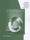 Student Solutions Manual Volume 1 Calculus Ninth Edition 9780547213095 ...