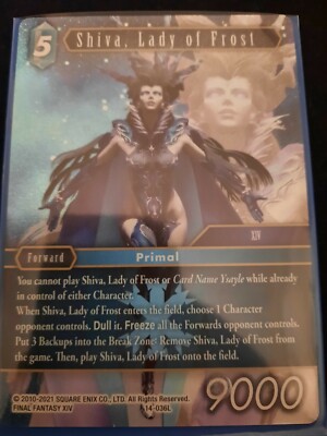 Final Fantasy TCG Opus 14 Shiva, Lady of Frost 14-036L Foil Legend