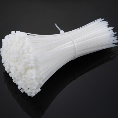 White / Black Zip Ties Heavy Duty Nylon Wrap Wire UV Resistant UL,  Bulk / LOT