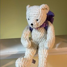 Bath  Body Works Cream and Purple Decor Accent