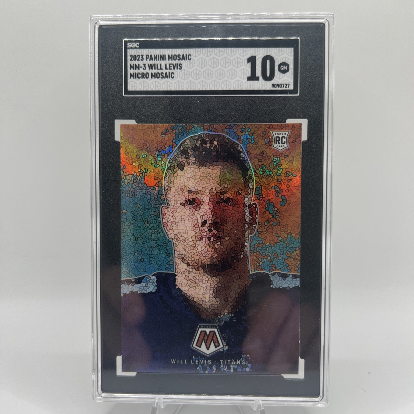2023 Panini Mosaic WILL LEVIS Rookie MICRO MOSAIC SSP Case Hit RC Titans NFL