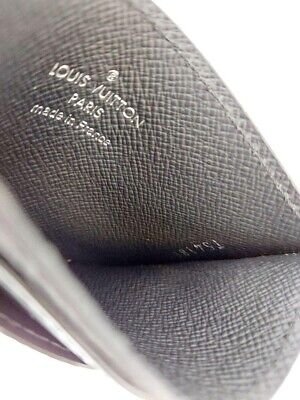 Louis Vuitton Monogram Eclipse Canvas Double Card Holder Made in France NEW