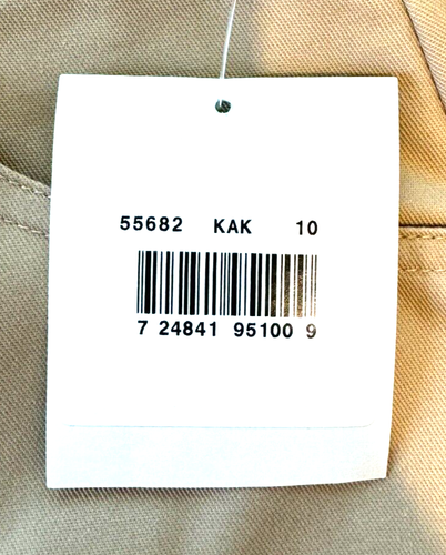 NWT Classroom Khaki Canvas Skort Skirt Uniform Girls Size 10 w/ Pockets - Picture 9 of 13