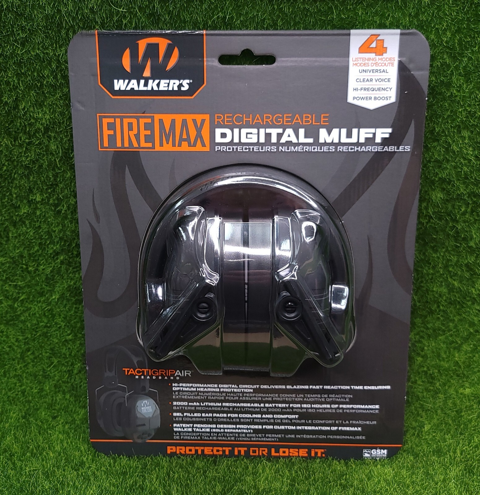 Walkers Firemax Rechargeable Digital Shooting Protection Ear Muff Set