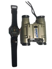 New Sports Adventure Kit Binoculars All Weather  Watch W/ Compass Etc Kids 5    