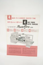 Lodge & Shipley 4 Way Power Rapid Traverse Lathes Brochure