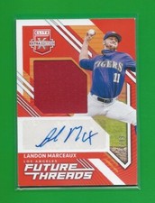 Landon Marceaux 2021 Panini Elite Extra Edition Orange Auto Jersey 14/99 Angels