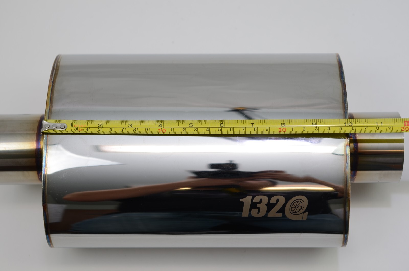 Performance Muffler 1320 Performance Ultra Quiet Resonator Muffler | 2.5" Inlet/Outlet, Polished Stainless Steel, Universal Fit 2.5 Resonator - Foto 9