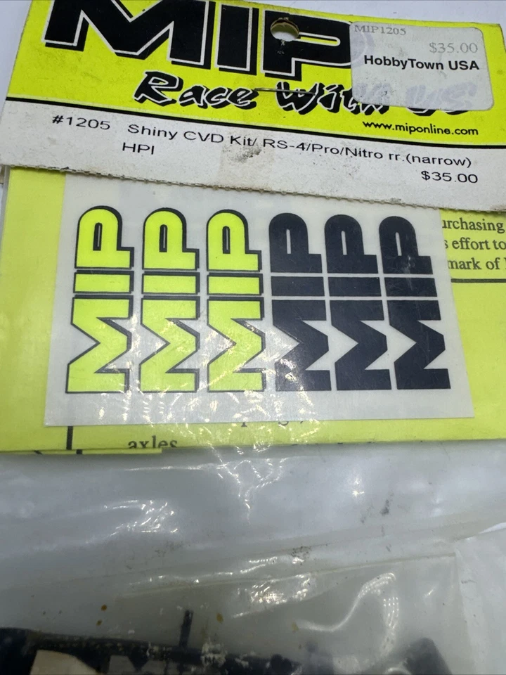 MIP Racing #1205 Shiny CVD Kit RS-4 Pro Nitro Narrow New Old Stock Rare - Image 4 of 4