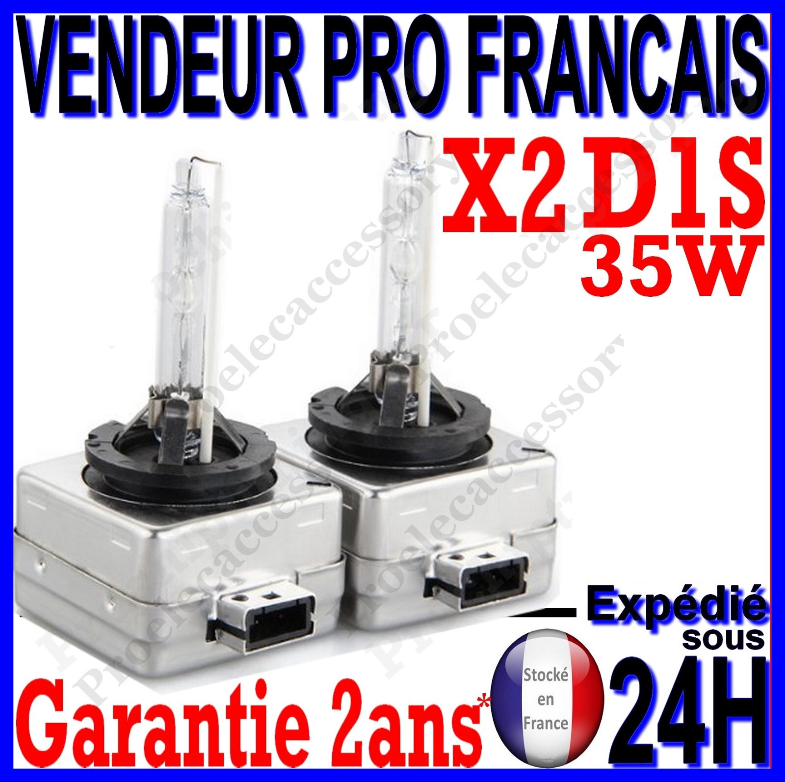 Ampoules D1S 35W pour remplacer les lampes usées avant les trajets de nuit