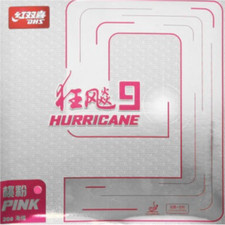 DHS Hurricane 9 Pink Table Tennis  Ping Pong Rubber, Pick Ur Color  Thickness