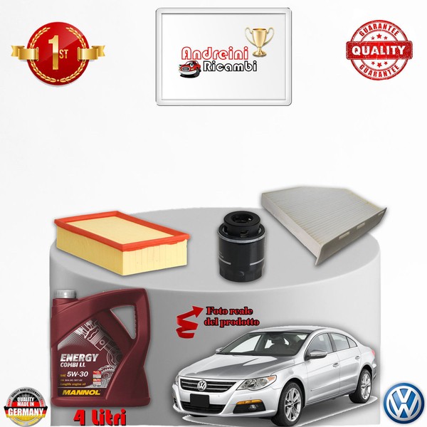 Inspektionskit Filter + ÖL Volkswagen Cc 1.4 TSI 118KW 160CV Von 2012->-image