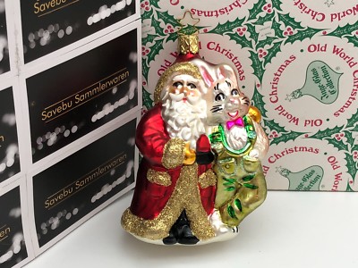 Inge Glas    Weihnachtsmann Christbaumschmuck Ornament 12 cm    Neuware 