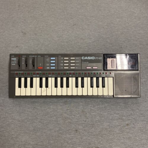 Vintage Casio PT-87 Mini Tastatur mit ROM Pack RO551 (keine Akkuabdeckung) - Bild 1 von 10