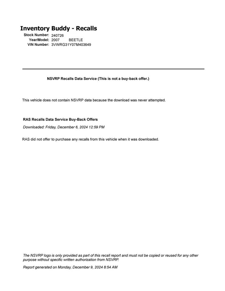 Espejo retrovisor interior delantero central usado se adapta a: Volkswagen Beetle 2007 con dígito Foto 4 de 4
