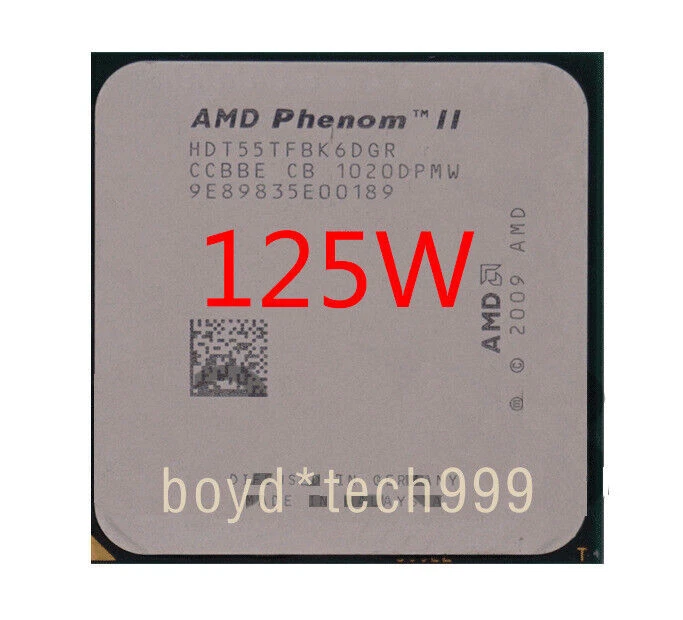 AMD Phenom II Socket AM3 X6-1035T X6-1045T X6-1055T X6-1065T AMD CPU Processor - Image 4 of 4