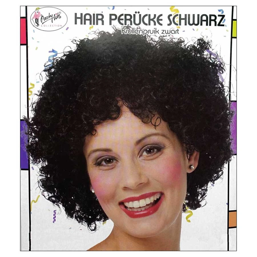 KELLER HIPPIE DISKO AFRO PERÜCKE # Herren Damen Karneval 70er Jahre Kostüm Afroperücke