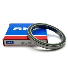 SKF 61816 2RZ BALL BEARING, RUBBER SEALED, NON CONTACT SEALS 80x100x10 mm