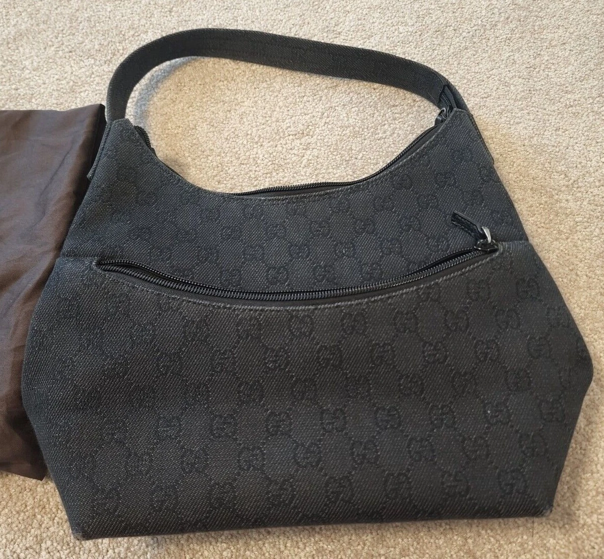 Authentic Gucci Monogram Shoulder Bag/purse