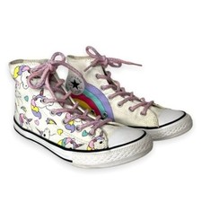 Converse Chuck Taylor All Star Unicorn Sneaker Junior Size 3 High Top Rainbow