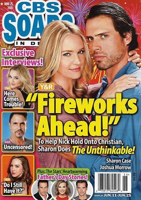 CBS Soaps In Depth Magazine June 25 2018 Sharon Case Joshua Morrow Camryn Grimes