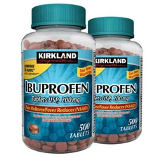 Ibuprofen 200mg 1000 tablets NSAID Fever Pain Relief Treatment USP Kirkland 