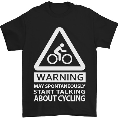 May Start Talking About Cycling Radfahrer Herren T-Shirt 100% Baumwolle