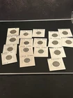 Vintage Coin Lot Of 17 Steel Pennies, V- Nickels, Buffalo Nickel, 1906-1943