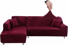 Copridivano Con Penisola Elasticizzato a Sinistra Destra, Fodere Copridivano Ang