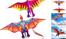 2 Pack Dragon Kites for Kids and Adults Dinosaur Kite Easy to Fly,Beach Kites