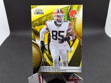 2025 Topps Chrome Black David Njoku Gold Mini Diamond Refractor #/50 Browns