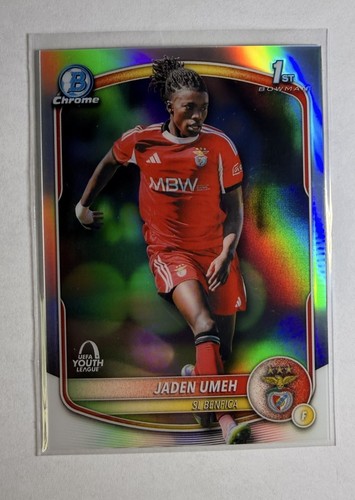 2025-26 Topps Chrome UCC Jaden Umeh 1st Bowman Refractor Benfica #BU-JU