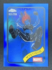 Mystique 2025 Topps Chrome Marvel Blue Refractor /299 #7