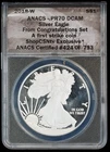 2018 W American Silver Eagle PR 70 DCAM Congratulations Set First Strike ANACS