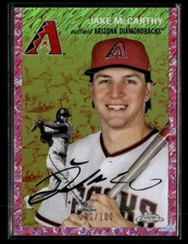 2023 Platinum Anniversary #187 Jake McCarthy Fuchsia Lava Refractors #/100