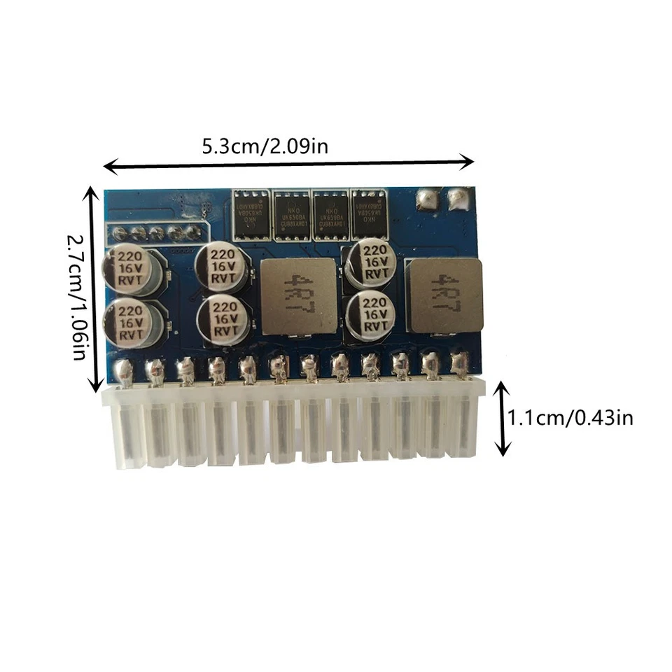 DC12V 160W 12V 24-PIN Pico PSU ATX Mini-ITX Netzteil Power Supply 160 Watt KFZ - Bild 3 von 4