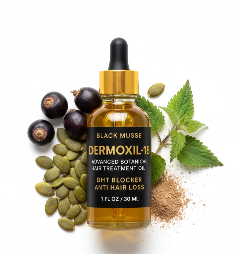DERMOXIL-18 Hair Growth Oil Serum | DHT Blocker 18 Organic Oils | Stop Hair Loss - Image 3 of 4