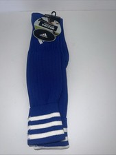 Adidas Youth Socks Large 3-9 blue White Soccer Copa Zone Cushion Unisex New