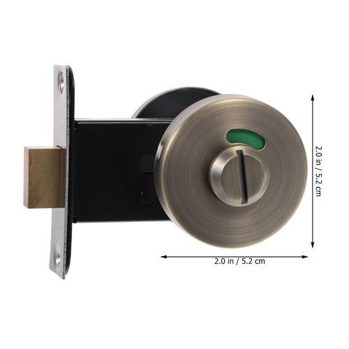 Bathroom Indicator Lock Deadlock Keyless for Deadbolt Vacant Occupied - Picture 7 of 10