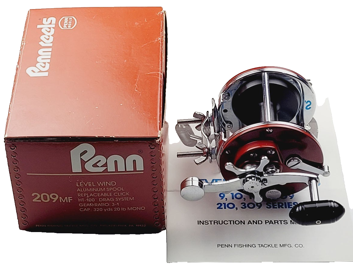 Vintage Penn 209MF Peer Monofil Level Wind High Capacity Saltwater