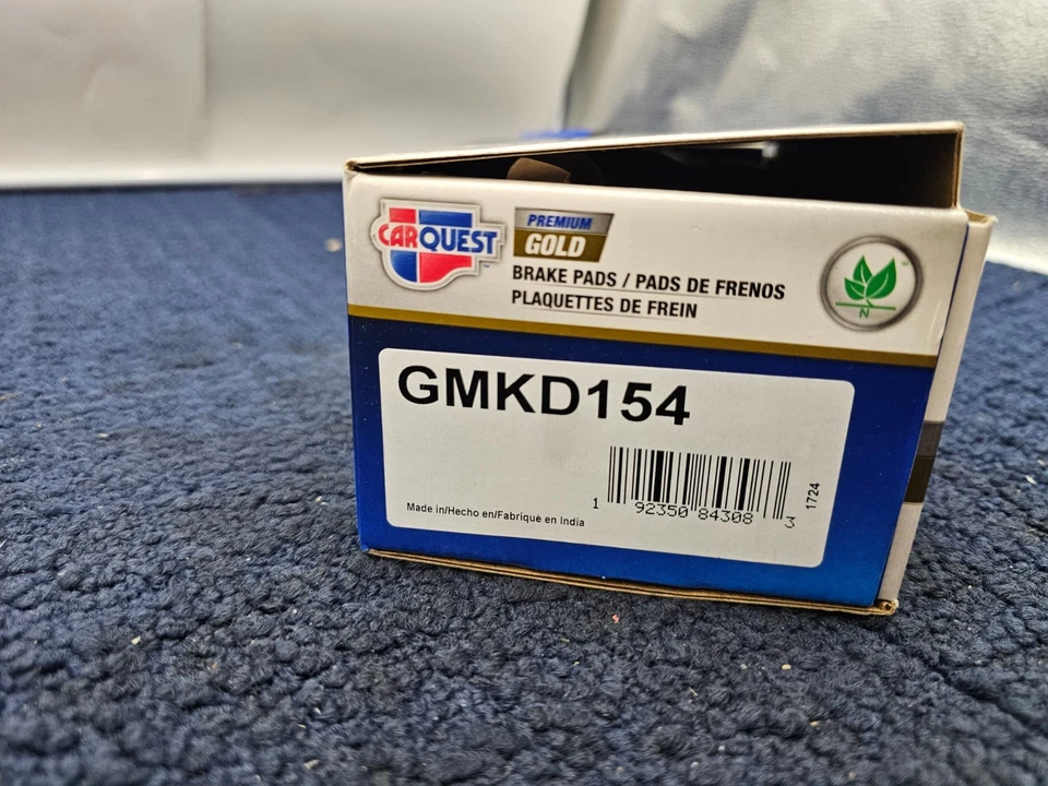 For 1979-1985 Cadillac Eldorado Gold Semi Metallic Front Brake Pad GMKD154 - Image 4 of 4