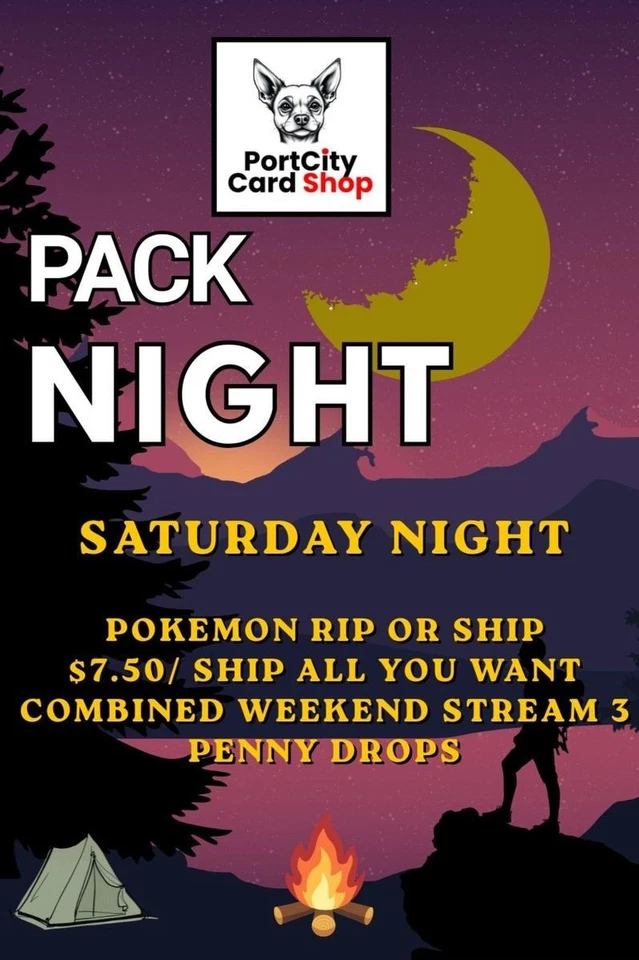 PortCity Card Shop - Pack Night 🎒🏕️