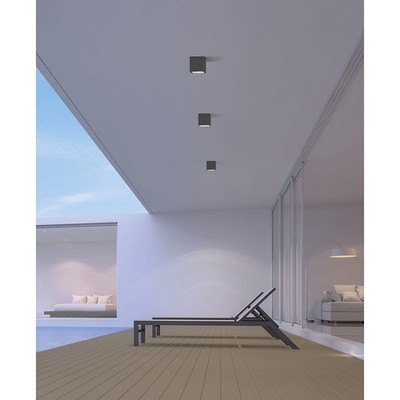 LED Outdoor Deckenleuchte HAMAL 2081, COB LED, 10W, 3000K, 860lm, IP65, anthrazi