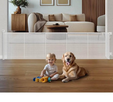 HOMEAL Retractable Baby Gates for Stairs  Doorways up to 55"