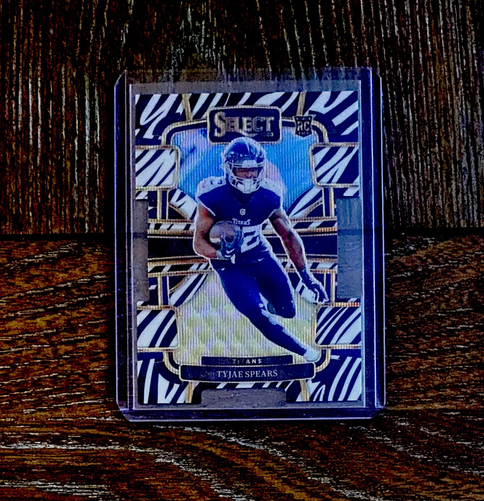 2023 Panini Select - Concourse Tyjae Spears #97 Zebra Prizm Die-Cut (RC)