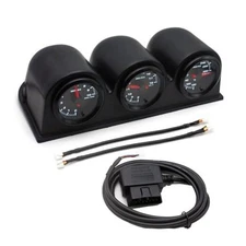 OBDII 52MM 7 Color Backlight Gauge (Water Temp 100 Water temp ℉+RPM+Voltage