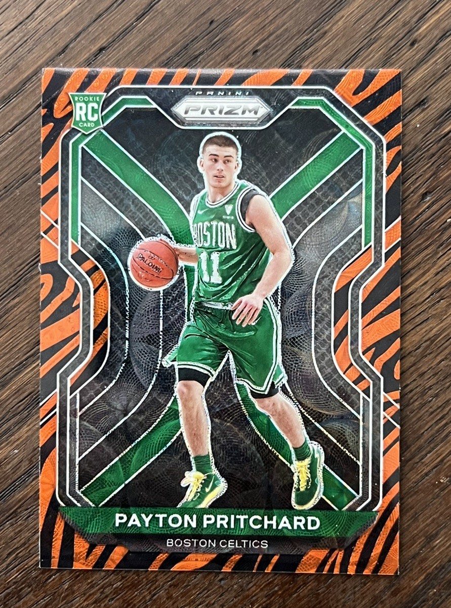 2020-21 Panini Prizm Payton Pritchard Tiger Stripe #257 RC  SP Celtics NBA